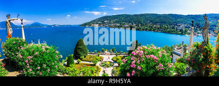 Beautiful Isola Bella,Lake Maggiore North Italy. Stock Photo