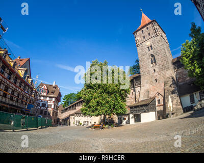 View of the Tiergärtnertor in Nuremberg Stock Photo