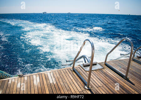 Yacht boarding ladder Stock Photo - Alamy