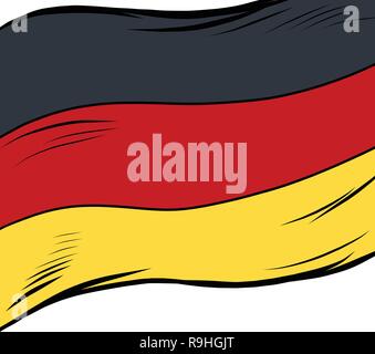 national flag of Germany Stock Vector