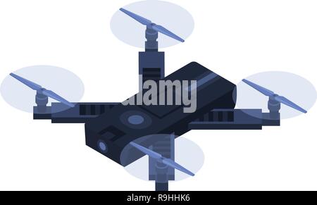 Small quadrocopter icon, isometric style Stock Vector