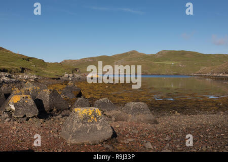 Landscape at Mavis Grint, Shetland Islands Stock Photo