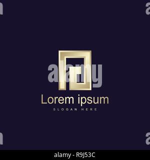 Initial Letter IG Logo Template Vector Design Stock Vector