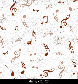 Abstract music seamless pattern background vector illustration for your design Stock Vector