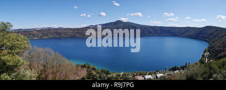 lake albano view by Castel Gandolfo Stock Photo