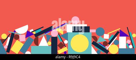 Surreal geometric background. Stock Vector