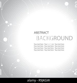 Abstract vector background with circles and dots Stock Vector