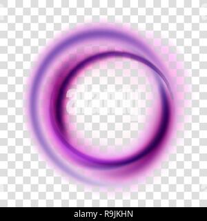 Abstract transparent smoke blur purple circle colorful background, vector illustration Stock Vector