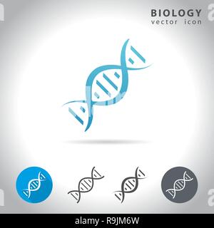 Biology icon set, collection of dna icons, vector illustration Stock Vector