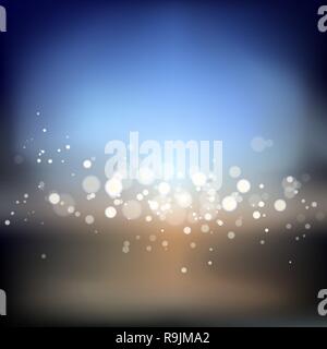 Blurred bokeh vibrant nature color background. Vector illustration Stock Vector