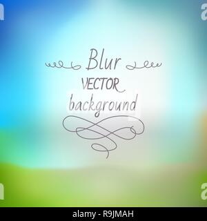 Abstract colorful blurred nature background, vector illustration Stock ...