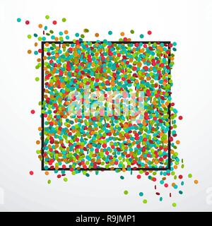 Festive background with colorful confetti, eps 10 Stock Vector