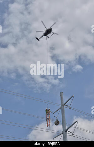 Electrical Power Linemen Stock Photo