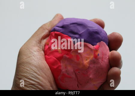 Multi-colored plasticine Stock Photo