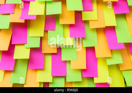 Multi colored Post note sticker, paper note, sticky notes background Stock Photo