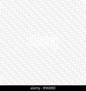 Vector seamless pattern. Abstract linear textured background. Modern geometric texture with intersecting waved lines and rhombuses. Regularly repeatin Stock Vector