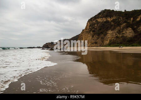 A beach close to Puerto Lopez, Ecuador Stock Photo