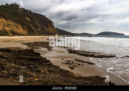 A beach close to Puerto Lopez, Ecuador Stock Photo