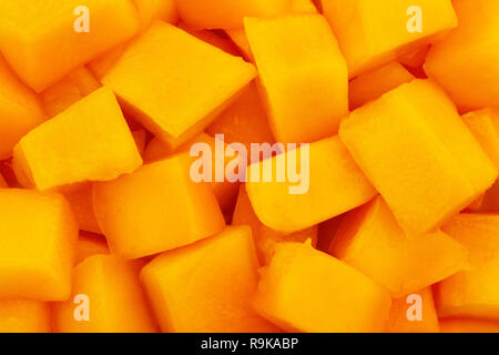 mango chunks texture closeup Stock Photo