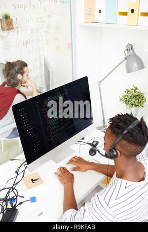 Decoding software Stock Photo