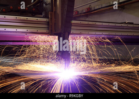 CNC Cutting machine Stock Photo