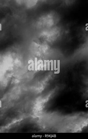 Stratocumulus opacus clouds threatening weather Stock Photo