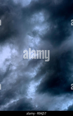 Stratocumulus opacus clouds threatening weather Stock Photo