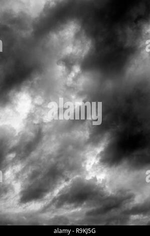 Stratocumulus opacus clouds threatening weather Stock Photo