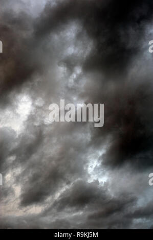 Stratocumulus opacus clouds threatening weather Stock Photo