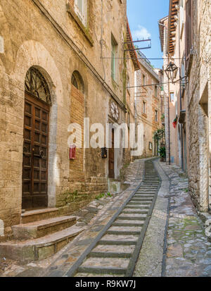 Todi, beautiful town in the Province of Perugia, Umbria, central Italy. Stock Photo