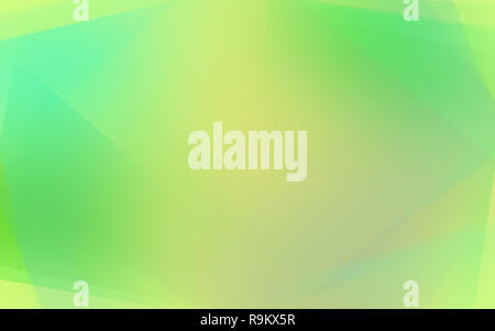 Soft, vibrant and blurred yellow and green abstract background with light transparent layers. Stock Photo