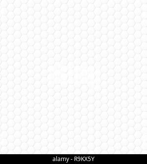 Abstract white and light gray hexagonal background, seamless pattern. Stock Photo