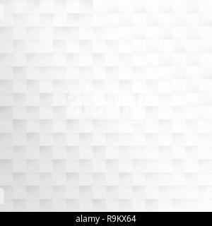 Abstract white and light gray geometric background with squares. Stock Photo