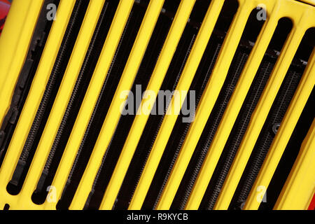 Yellow Car Radiator Yellow Truck And Radiator Stock Photo - Alamy