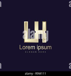 Initial Letter LX Logo Template Vector Design Stock Vector