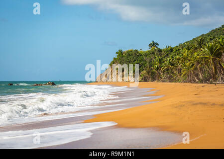 Flamenco Beach seaside shore Culebra Puerto Rico trip Stock Photo