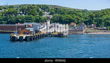 Wemyss Bay pier and railway station in Inverclyde South West Scotland ...