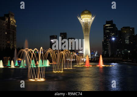 The Bayterek Tower in Astana, Kazakhstan Stock Photo