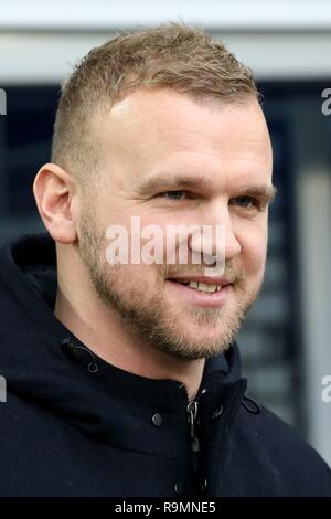 Duisburg, Deutschland. 23rd Dec, 2018. firo: 23.12.2018 Football, 2nd Bundesliga, season 2018/2019 MSV Duisburg - SG Dynamo Dresden Ex-Zebra Sascha Dum visiting the stadium. | usage worldwide Credit: dpa/Alamy Live News Stock Photo