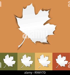 Autumn abstract background with place for text, vector illustration Stock Vector