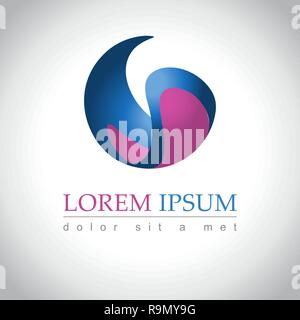 Abstract web Icon and logo sample, vector illusration Stock Vector