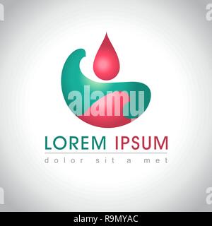 Abstract web Icon and logo sample, vector illusration Stock Vector