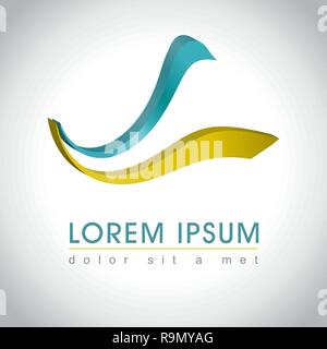 Abstract web Icon and logo sample, vector illusration Stock Vector