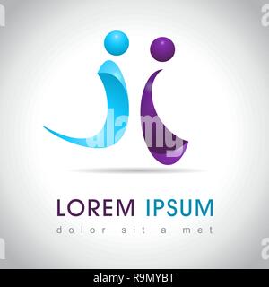 Abstract web Icon and logo sample, vector illusration Stock Vector