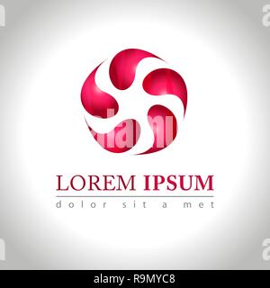 Abstract web Icon and logo sample, vector illustration Stock Vector
