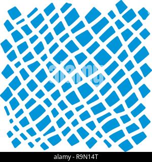 A diagonal checkered pattern. Messy striped ornament with hand painted strokes on white background. Stylish design for fabric, wallpaper, wrapping Stock Vector