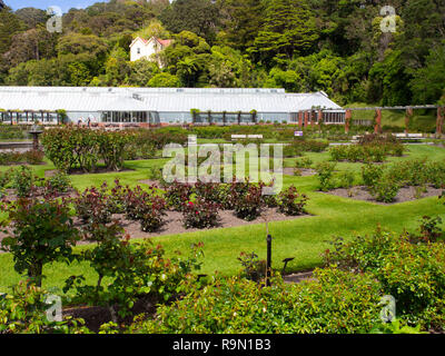 The Lady Norwood Rose Garden In The Wellington Botanic Gardens Stock Photo