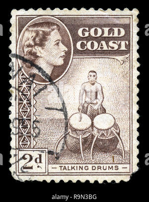 old Gold Coast Ghana postage stamp Stock Photo - Alamy