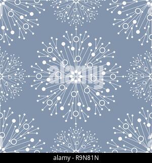 Seamless geometric pattern with connected lines and dots. Vector illustration Stock Vector