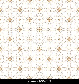 Vector seamless pattern. Abstract small textured background. Modern stylish texture. Regularly repeating stylish geometrical tiles with small dotted o Stock Vector